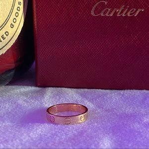 Cartier 3.6mm 18K Pink Gold Love Wedding Band
